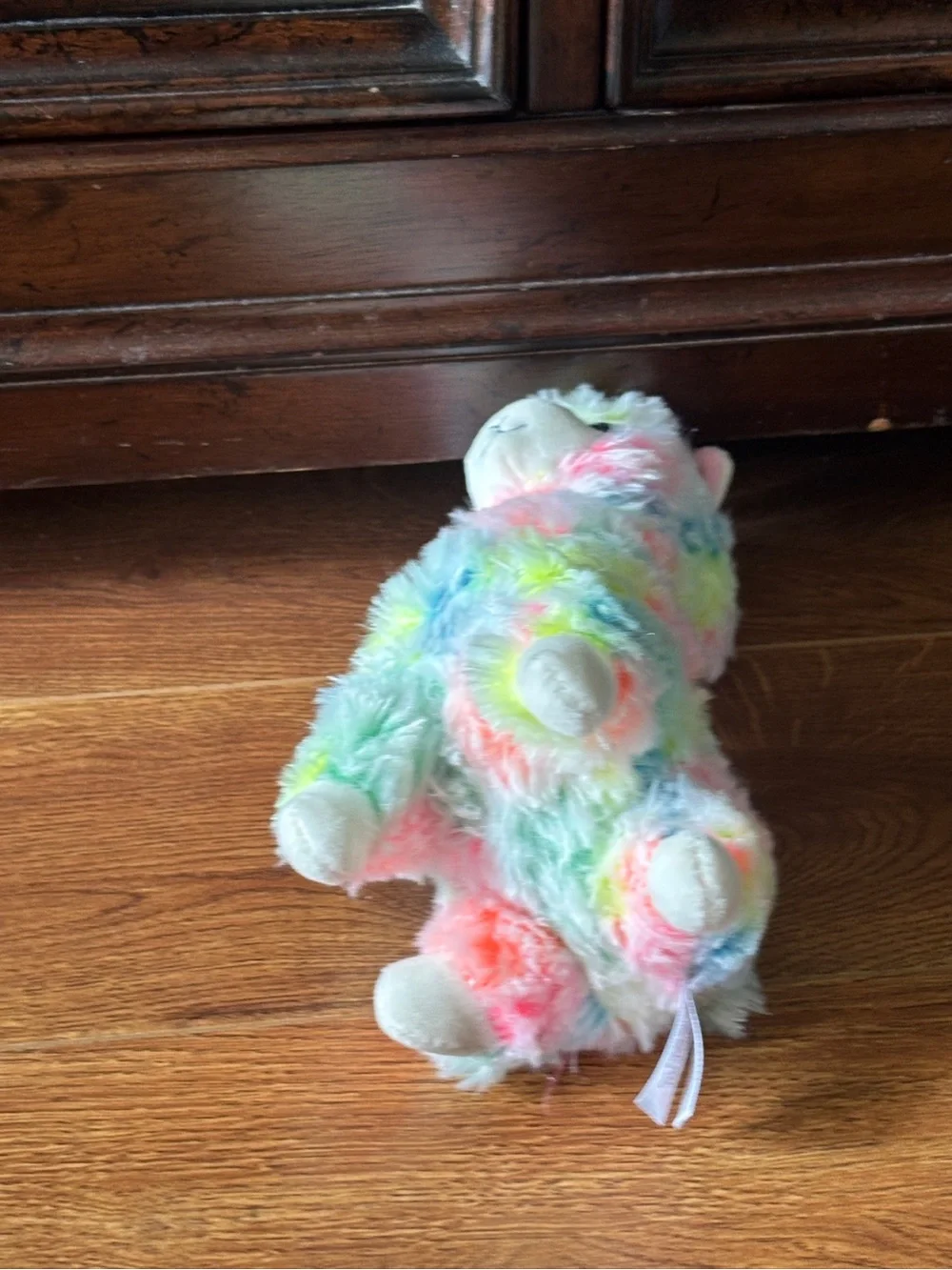 lola Pastel Rainbow Llama Plush - Pink, Yellow, Blue, Green